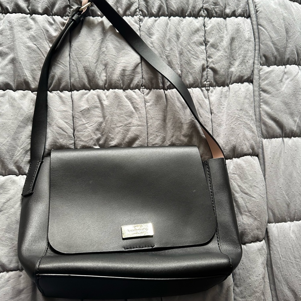Kate Spade Black Crossbody Bag with Flap Closure